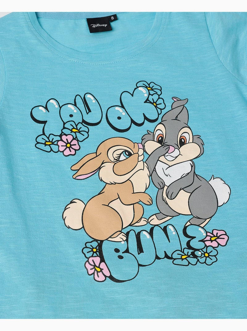 DISNEY Pijama Manga Corta No Bunny Like You para Niña Azul - Kiabi