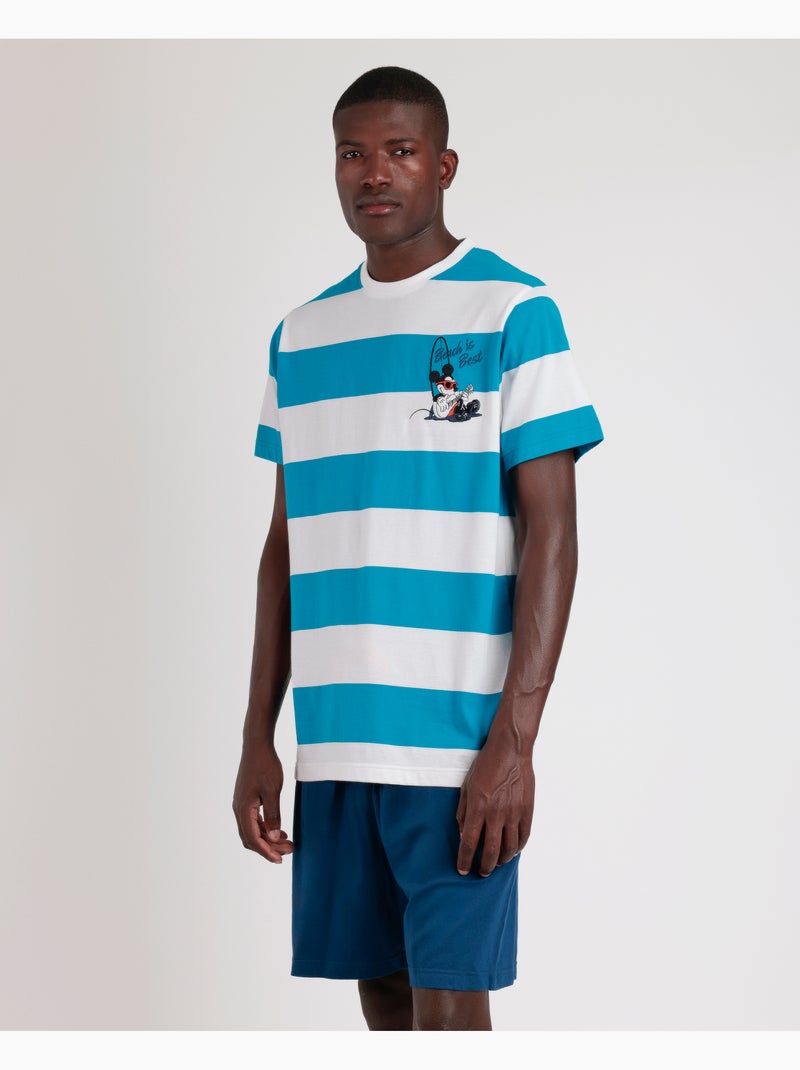 DISNEY Pijama Manga Corta Ride The Wave para Hombre Azul - Kiabi