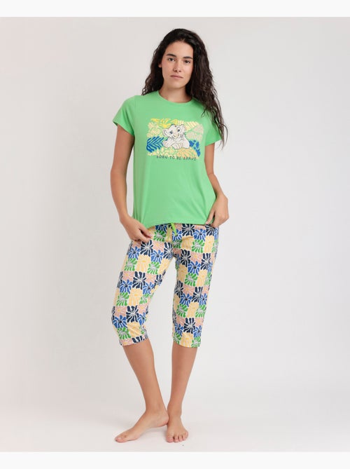 DISNEY Pijama Manga Corta Simba para Mujer - Kiabi DISNEY Pijama Manga Corta Simba para Mujer - Kiabi