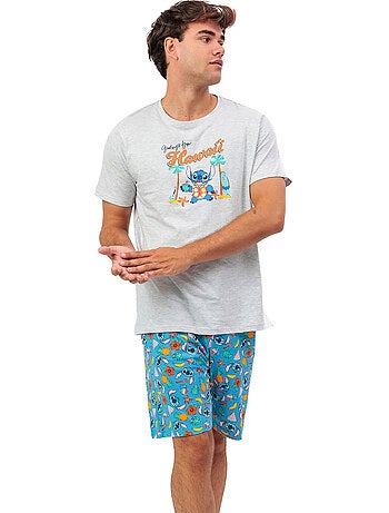 DISNEY Pijama Manga Corta Stitch Beach para Hombre
