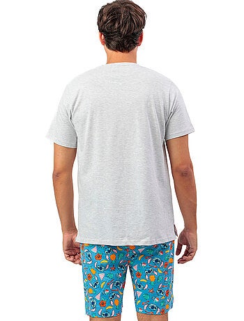 DISNEY Pijama Manga Corta Stitch Beach para Hombre