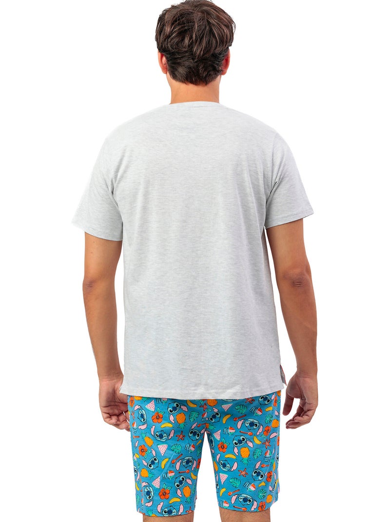 DISNEY Pijama Manga Corta Stitch Beach para Hombre Gris - Kiabi