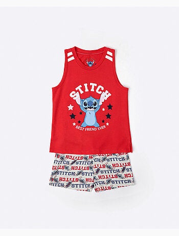 DISNEY Pijama Manga Corta Stitch University para Niña