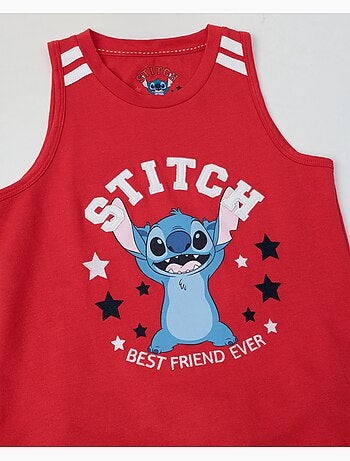 DISNEY Pijama Manga Corta Stitch University para Niña