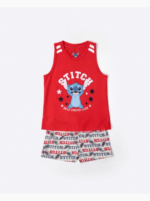 DISNEY Pijama Manga Corta Stitch University para Niña - Kiabi DISNEY Pijama Manga Corta Stitch University para Niña - Kiabi