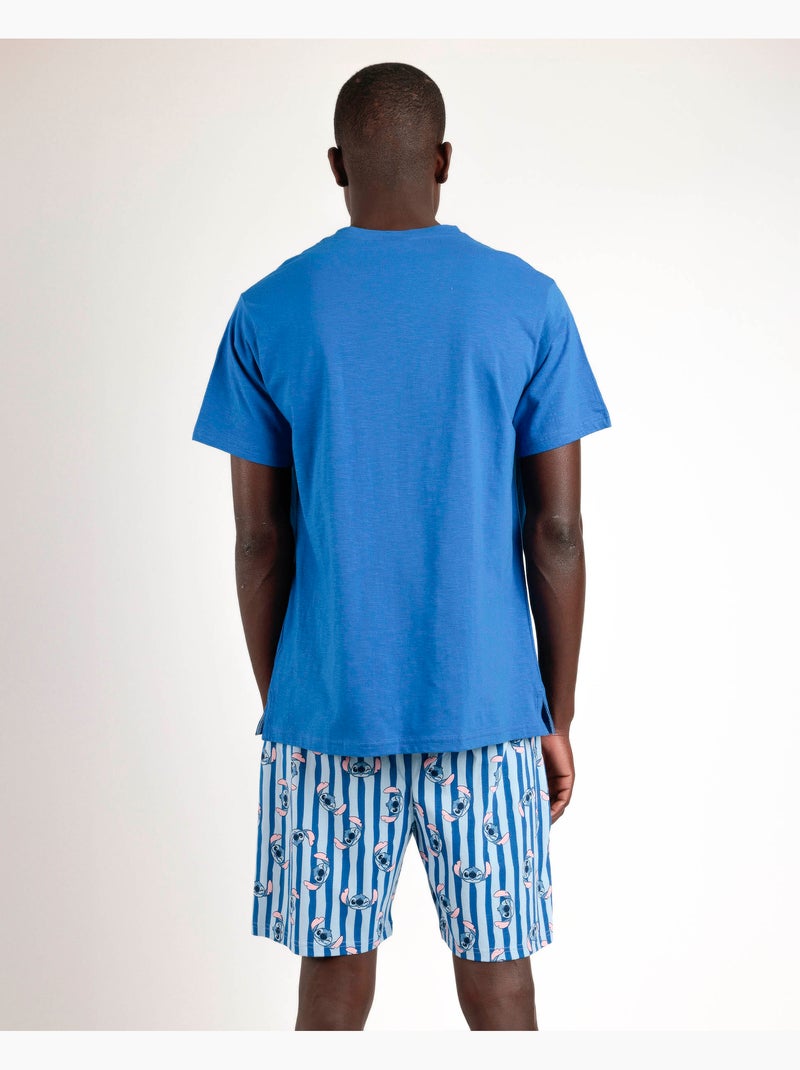 DISNEY Pijama Manga Corta Stitch Waves para Hombre Azul - Kiabi