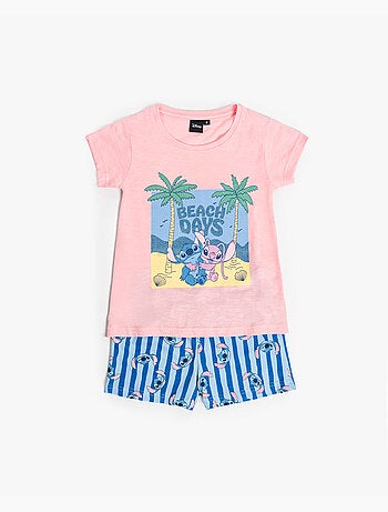 DISNEY Pijama Manga Corta Stitch Waves para Niña