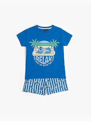 DISNEY Pijama Manga Corta Stitch Waves para Niño