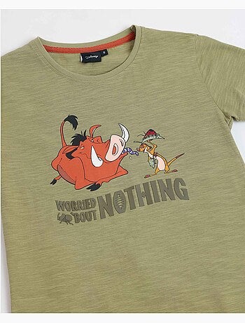 DISNEY Pijama Manga Corta Timon & Pumbaa para Niño