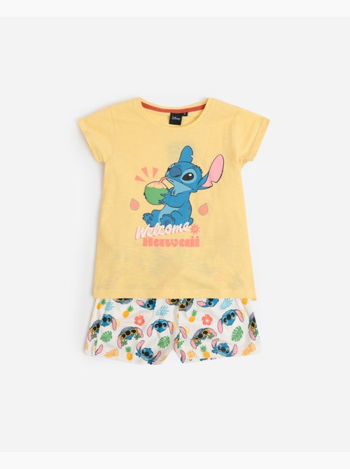DISNEY Pijama Manga Corta Tropical Stitch para Niña - Kiabi DISNEY Pijama Manga Corta Tropical Stitch para Niña - Kiabi