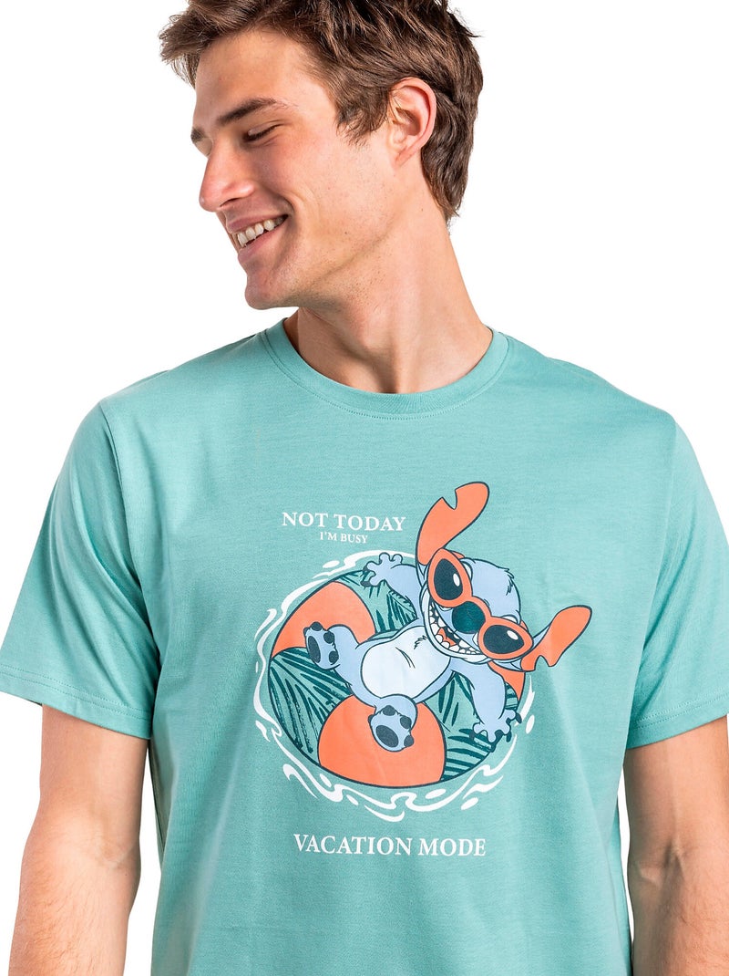 DISNEY Pijama Manga Corta Vacation Mode para Hombre Verde - Kiabi