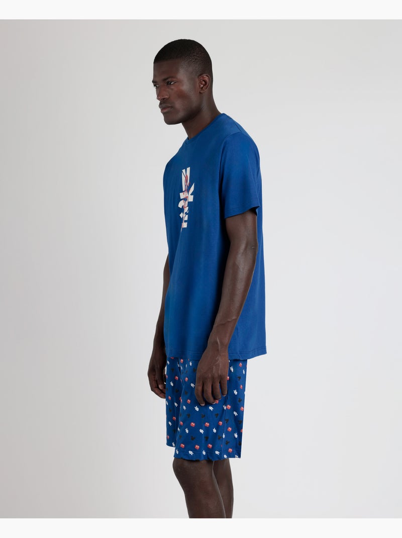 DISNEY Pijama Manga Corta What S Up para Hombre Azul - Kiabi