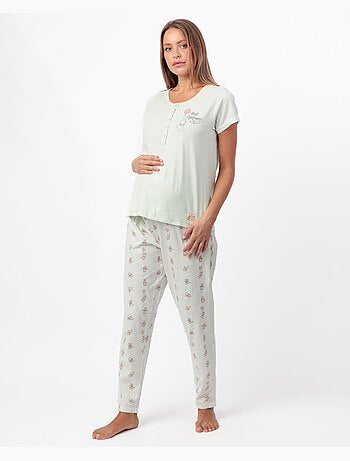 DISNEY Pijama Manga Corta Winnie Maternity para Mujer