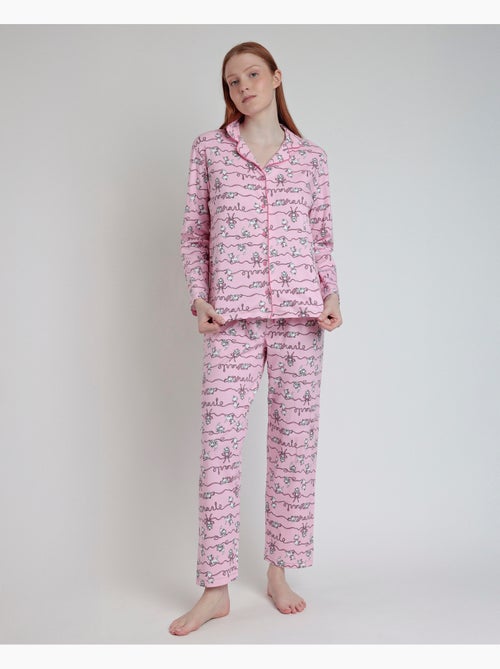 DISNEY Pijama Manga Larga Abierto Marie para Mujer - Kiabi