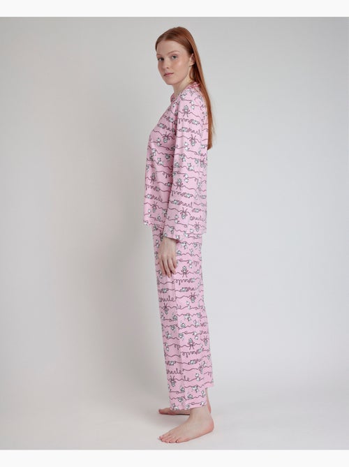 DISNEY Pijama Manga Larga Abierto Marie para Mujer - Kiabi