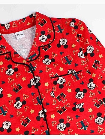 DISNEY Pijama Manga Larga Abierto Mickey Christmas para Niño