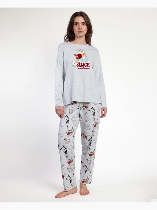 DISNEY Pijama Manga Larga Alice in Wonderland para Mujer - Kiabi DISNEY Pijama Manga Larga Alice in Wonderland para Mujer - Kiabi