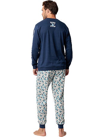 DISNEY Pijama Manga Larga Aloha Stitch para Hombre