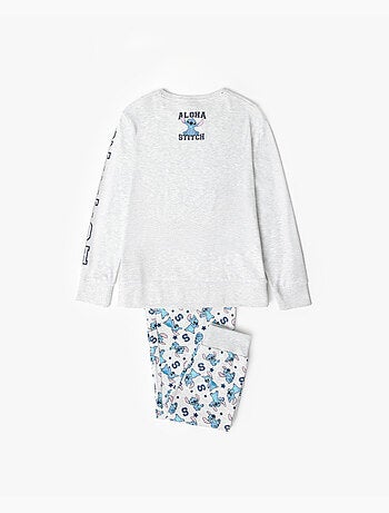 DISNEY Pijama Manga Larga Aloha Stitch para Niña