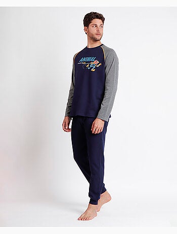 DISNEY Pijama Manga Larga Animal I Have to Run para Hombre