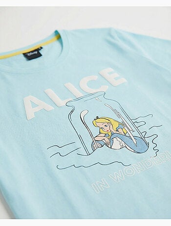 DISNEY Pijama Manga Larga Blue Alice para Niña
