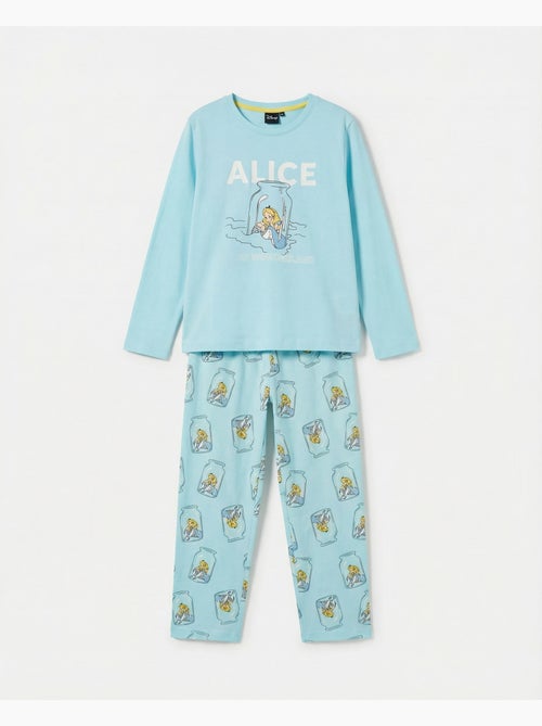 DISNEY Pijama Manga Larga Blue Alice para Niña - Kiabi