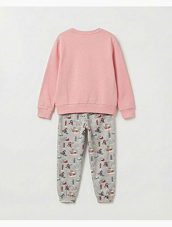 DISNEY Pijama Manga Larga Bon Ski para Niña
