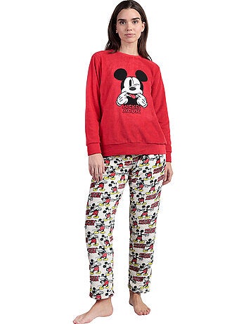 DISNEY Pijama Manga Larga Calentito Best Mickey para Mujer