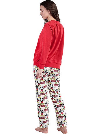DISNEY Pijama Manga Larga Calentito Best Mickey para Mujer