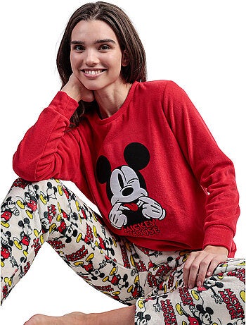 DISNEY Pijama Manga Larga Calentito Best Mickey para Mujer