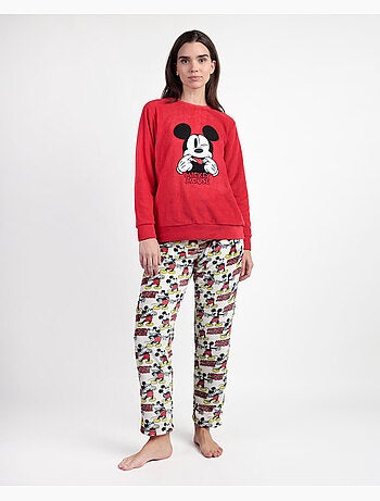 DISNEY Pijama Manga Larga Calentito Best Mickey para Mujer
