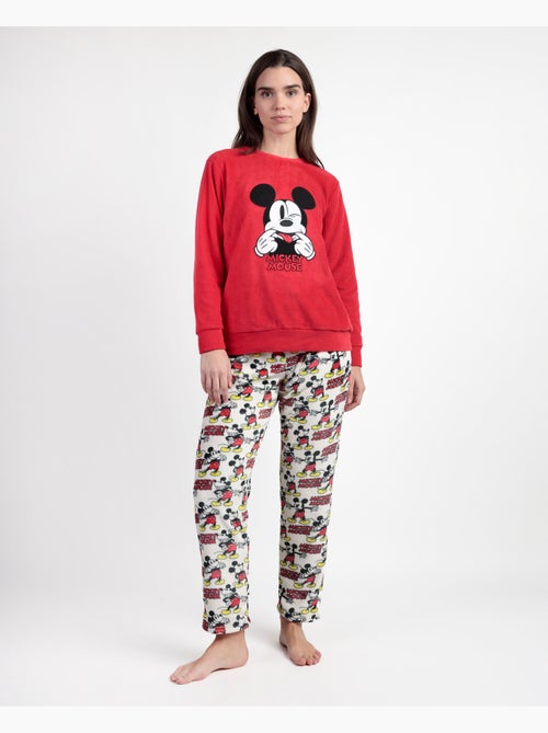 DISNEY Pijama Manga Larga Calentito Best Mickey para Mujer - Kiabi