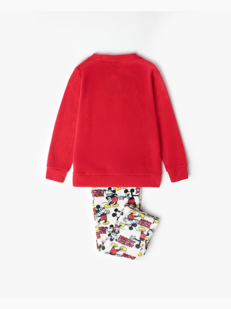 DISNEY Pijama Manga Larga Calentito Best Mickey para Niña Rojo - Kiabi