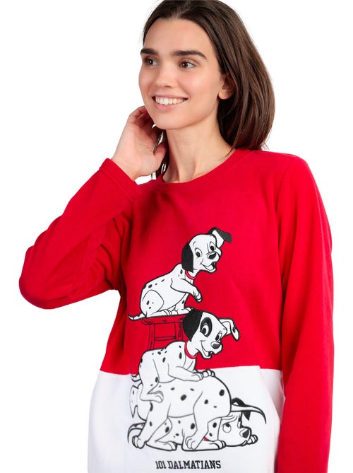 DISNEY Pijama Manga Larga Calentito Dalmatians Varsity para Mujer - Kiabi
