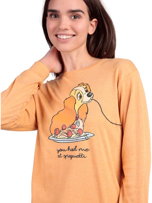 DISNEY Pijama Manga Larga Calentito Love Dinner para Mujer - Kiabi DISNEY Pijama Manga Larga Calentito Love Dinner para Mujer - Kiabi