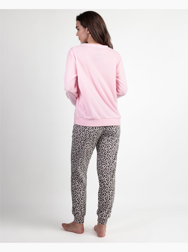 DISNEY Pijama Manga Larga Calentito Minnie Skin para Mujer Rosa - Kiabi