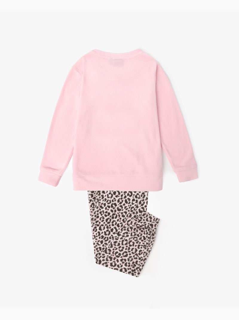 DISNEY Pijama Manga Larga Calentito Minnie Skin para Niña Rosa - Kiabi
