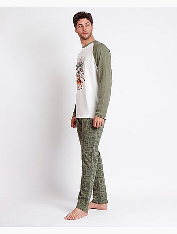 DISNEY Pijama Manga Larga Chef Mickey para Hombre