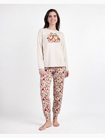 DISNEY Pijama Manga Larga Chip N´Dale para Mujer