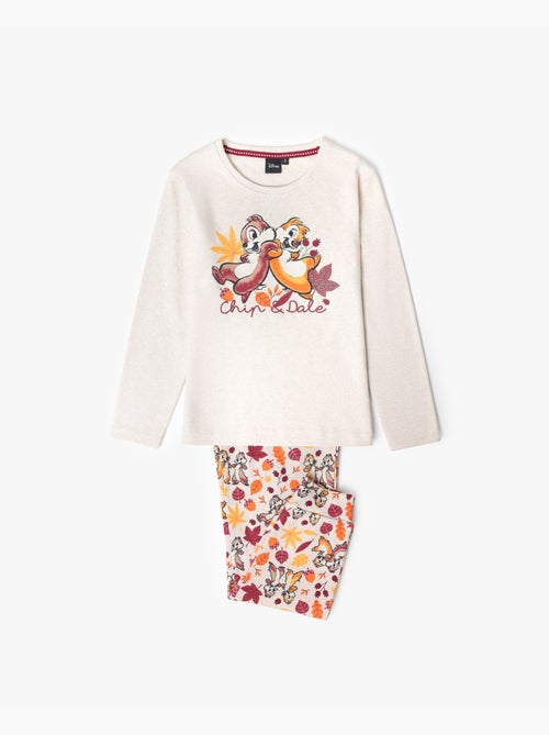 DISNEY Pijama Manga Larga Chip N´Dale para Niña - Kiabi DISNEY Pijama Manga Larga Chip N´Dale para Niña - Kiabi