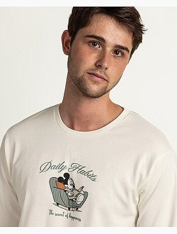 DISNEY Pijama Manga Larga Daily Habits para Hombre