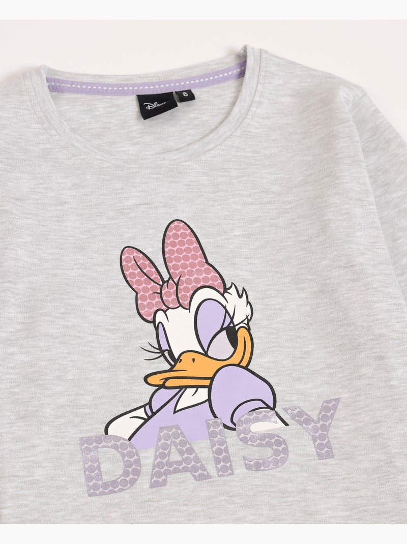 DISNEY Pijama Manga Larga Daisy Sweet para Niña Gris jaspeado - Kiabi
