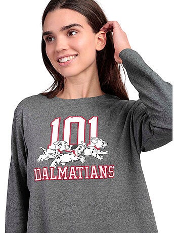 DISNEY Pijama Manga Larga Dalmatians Varsity para Mujer