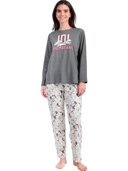DISNEY Pijama Manga Larga Dalmatians Varsity para Mujer - Kiabi