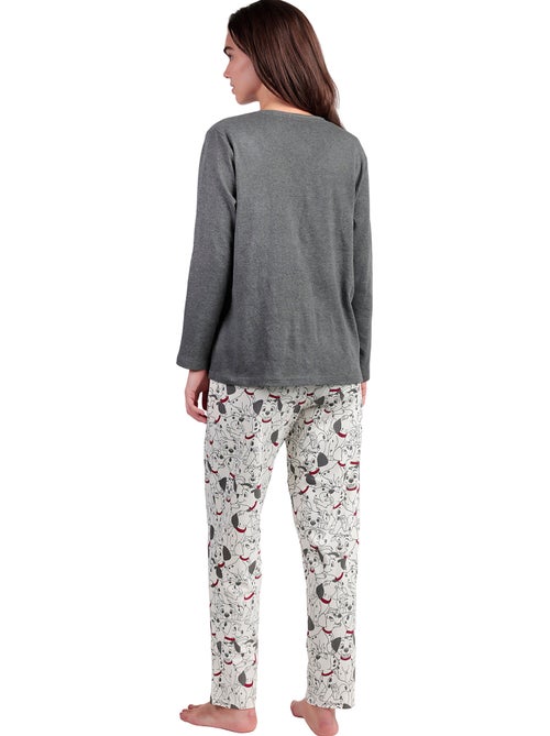 DISNEY Pijama Manga Larga Dalmatians Varsity para Mujer - Kiabi
