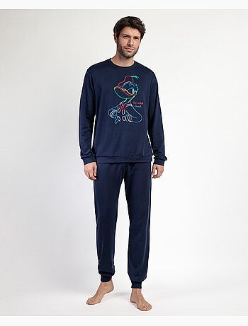 DISNEY Pijama Manga Larga Donald Ok para Hombre