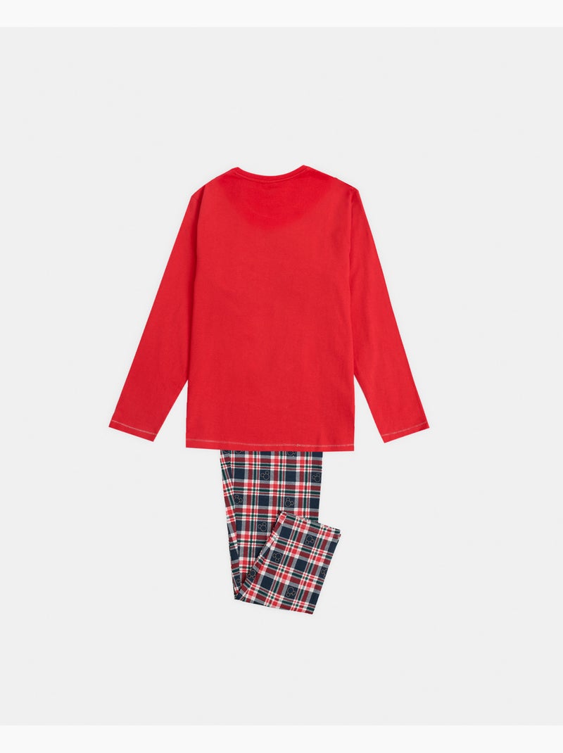 DISNEY Pijama Manga Larga Feeling Jolly para Niña Rojo - Kiabi