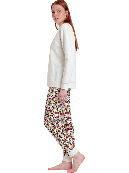 DISNEY Pijama Manga Larga Felpa Best Mickey para Mujer - Kiabi