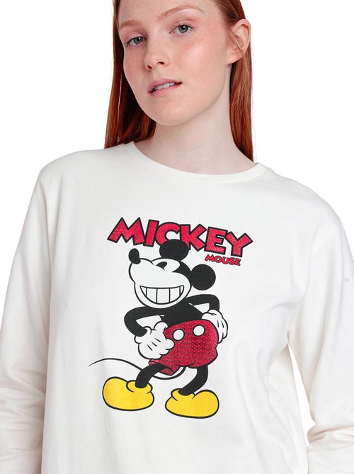 DISNEY Pijama Manga Larga Felpa Best Mickey para Mujer - Kiabi