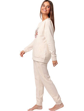 DISNEY Pijama Manga Larga Felpa Chip N´Dale para Mujer